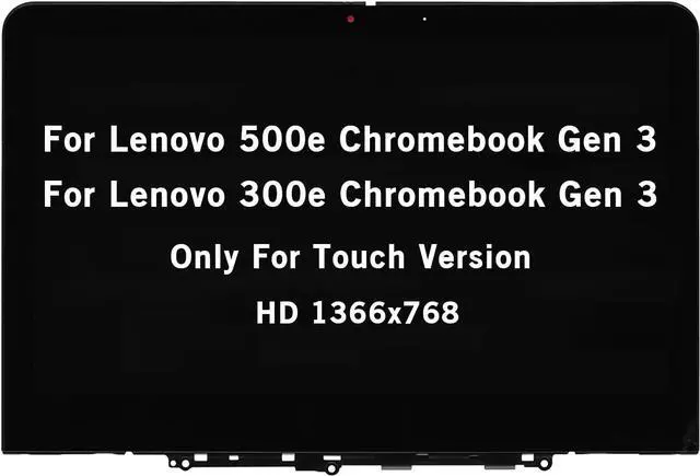 Main image of 5D11C95886 Original Screen Replacement for Lenovo 500e 300e Chromebook Gen 3 82J9 82JA 82J9000DUS 82J9000EUS 5D11C95890 5D11C95891 5D11C95892 5D11C95893 LCD Display Touch Screen Digitizer Assembly
