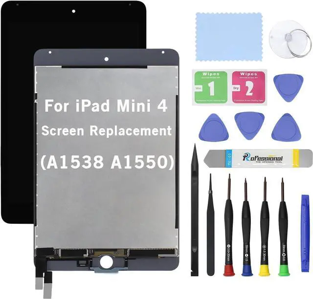 Main image of NUOLAISUN 7.9" New Screen Replacement for iPad Mini 4 A1538 A1550 LCD Display Glass Touch Digitizer Premium Kit with Tools - Black