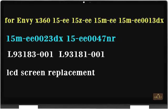 Main image of NUOLAISUN Replacement for HP 15-ee 15z-ee 15m-ee 15m-ee0013dx 15m-ee0023dx 15-ee0047nr L93181-001 L93183-001 FullHD IPS LCD Display Touch Screen Digitizer Assembly Bezel with Board
