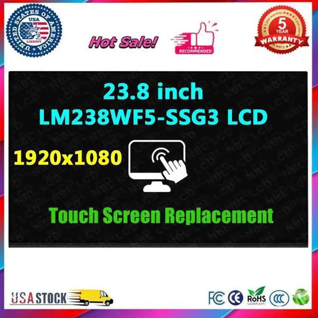 Main image of NUOLAISUN NEW 23.8" LM238WF5-SSG3 LCD Touch Screen Replacement Display Panel FHD 1920x1080