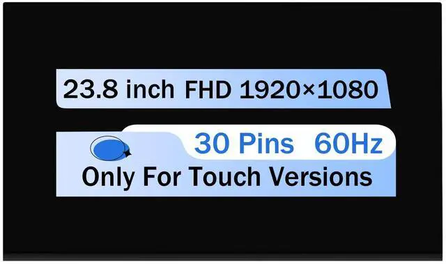 Main image of NUOLAISUN New For Dell P79RH LCD Touch Screen Replacement Display Panel 23.8" FHD 30 Pins