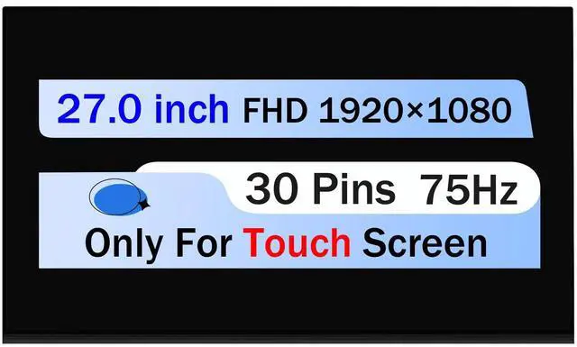 Main image of NUOLAISUN Replacement 27.0" for HP N55390-281 LED LCD Touch Screen Display FHD 1920×1080