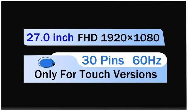 Main image of NUOLAISUN New for HP AIO 27-dp1280 27.0" FHD LCD Touch Screen Replacement Display Panel