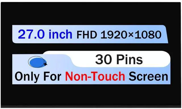 Main image of NUOLAISUN New 27" For HP AIO 27-xa0014 LCD Non-Touch Screen Replacement Display Panel FHD