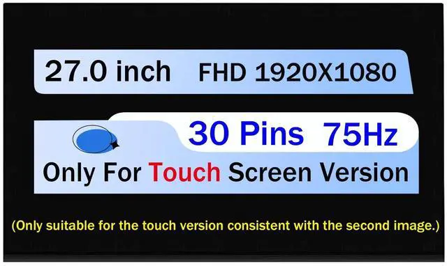 Main image of NUOLAISUN MV270FHM-N30 For Dell Optiplex 7780 P79RH DMN054 FHD LCD Touch Screen Display