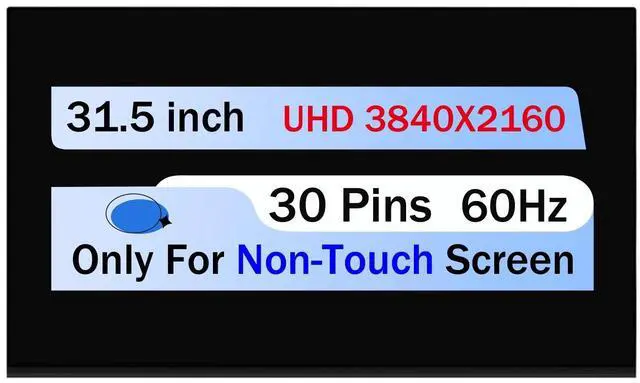 Main image of NUOLAISUN LM315WR1-SSB1 LM315WR1(SS)(B1) UHD 4K LCD Display Screen Replacement 31.5" 30Pin