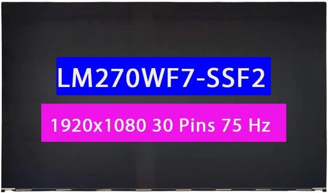 Main image of 27" Display Panel N43702-001 for HP 27-CR LM270WF7-SSF2 27-CR0000NQ All in One FHD 1920 * 1080 LCD Non-Touch Screen Replacement