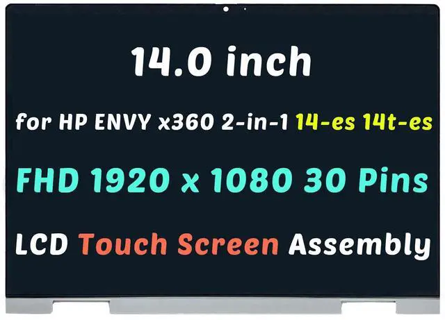 Main image of 14 for HP ENVY x360 2-in-1 Laptop 14-es 14t-es LCD Touch Screen Display Assembly