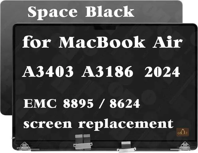 Main image of A3403 Screen Replacement for MacBook Pro M4 A3403 A3186 2024 16.0 inch EMC 8895 EMC 8624 661-18616 661-18618 Full LED LCD Screen Display Assembly (Space Black)