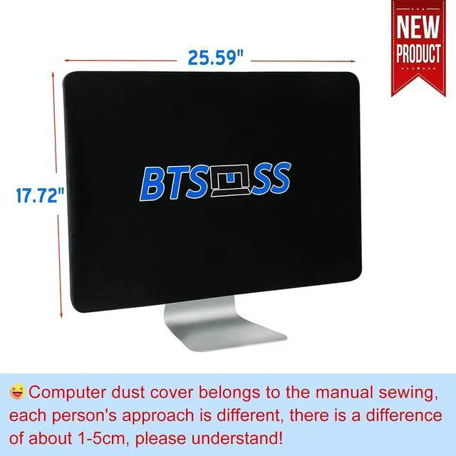 Alt view image 3 of 7 - 27 inch Computer Monitor Dust Cover , Screen Protective Sleeve Compatible with iMac 27" Desktop Computer, Anti-Static Dustproof LCD/LED/HD Panel Case,Velvet