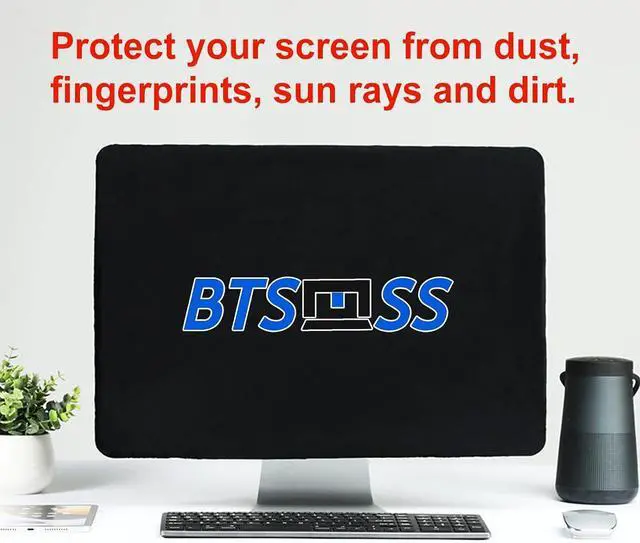 Alt view image 2 of 7 - 27 inch Computer Monitor Dust Cover , Screen Protective Sleeve Compatible with iMac 27" Desktop Computer, Anti-Static Dustproof LCD/LED/HD Panel Case,Velvet