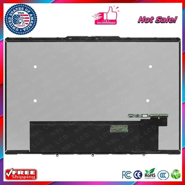 Alt view image 2 of 3 - for Lenovo Yoga 7-14ARB7 82QF 7i Gen 7 7-14ARB7 LCD Touch Screen Digitizer w/Bezel 14" 2.2K 40 Pin