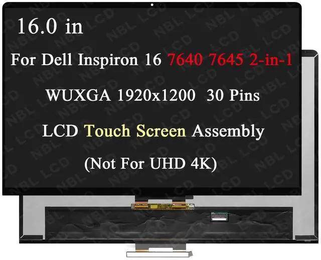 Main image of LCD Touch Screen Display for Dell Inspiron 16 7640 7645 2-in-1 P133F001 P133F002