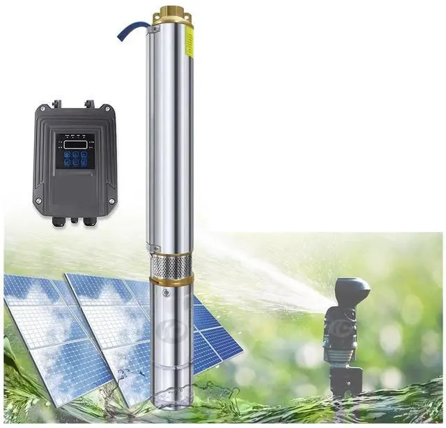 Main image of Solar Deep Well Water Pump Home Water Pump Solar Synchronous Motor Brushless Rate 5T/H 50M Head For Agricu ,Easy Operate