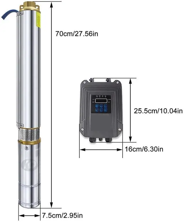 Alt view image 2 of 5 - Solar Deep Well Water Pump Home Water Pump Solar Synchronous Motor Brushless Rate 5T/H 50M Head For Agricu ,Easy Operate