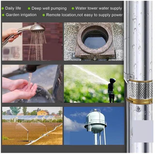 Alt view image 5 of 5 - Solar Deep Well Water Pump Home Water Pump Solar Synchronous Motor Brushless Rate 5T/H 50M Head For Agricu ,Easy Operate