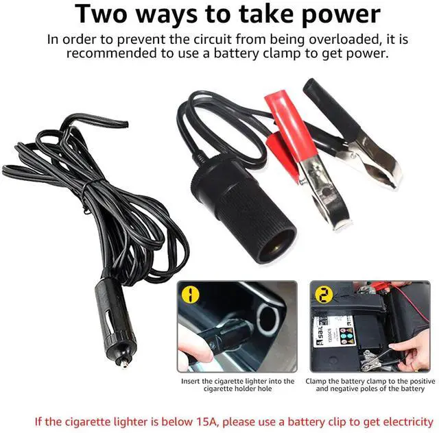 Alt view image 6 of 6 - 12v 150psi Dual Cylinder Metal Pump, Heavy-duty Air Compressor for Tires with Led Night Light/auto Shut-off