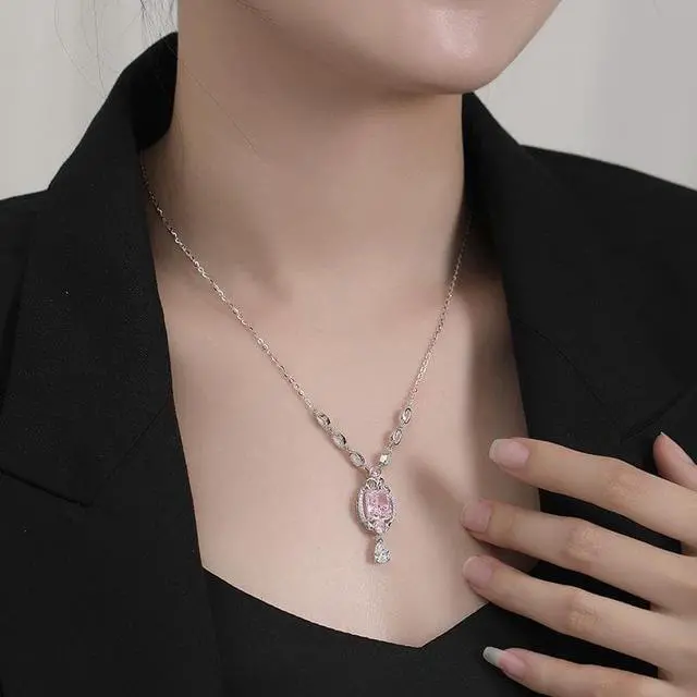 Alt view image 2 of 6 - WAHZAUS 925 Sterling Silver Necklaces for Women Girls, Chain 18"+2" Fashion Necklace for Women Teen Girls Gifts Birthday Gifts Christmas Gifts for Wife Girlfriend Silver Jewelry Gifts for Her