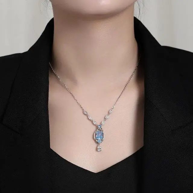 Alt view image 3 of 6 - WAHZAUS 925 Sterling Silver Necklaces for Women Girls, Chain 18"+2" Fashion Necklace for Women Teen Girls Gifts Birthday Gifts Christmas Gifts for Wife Girlfriend Silver Jewelry Gifts for Her