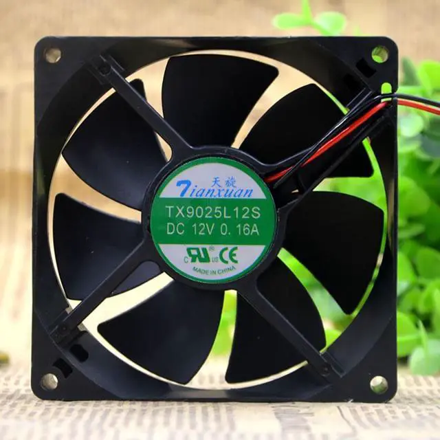 Main image of TX9025L12S 9cm 90mm DC 12V 0.16A 90*90*25 mm axial computer case cooling fan