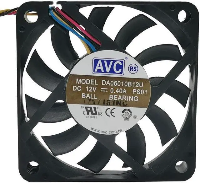 Main image of AVC 12v0.40a DA06010B12U  6010 ultra thin motherboard CPU 6cm 4-wire PWM speed regulating fan