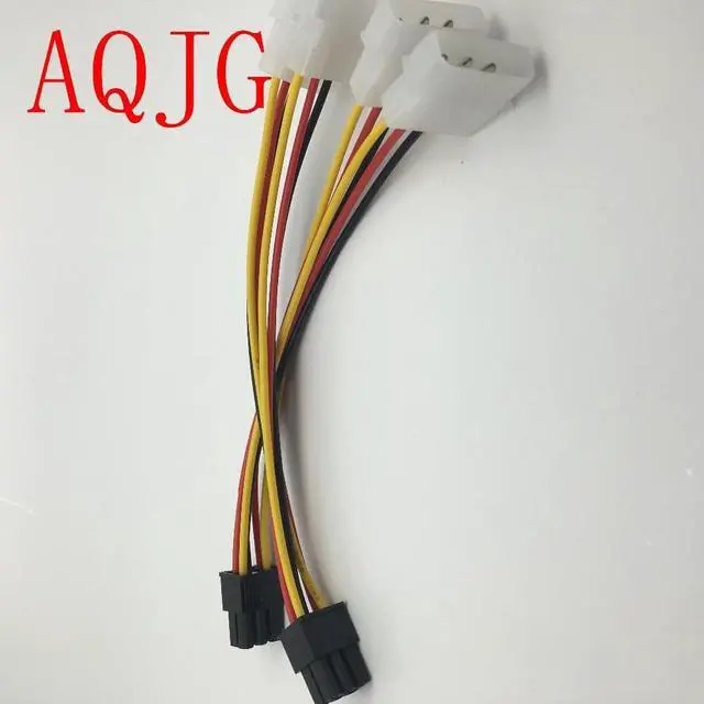 Main image of 2 x Molex To PCI-E Power Adapter 4Pin 4 Pin 6 Pin 6Pin Graphics Video Card Converter Cable 1pcs 1 pcs wholesale
