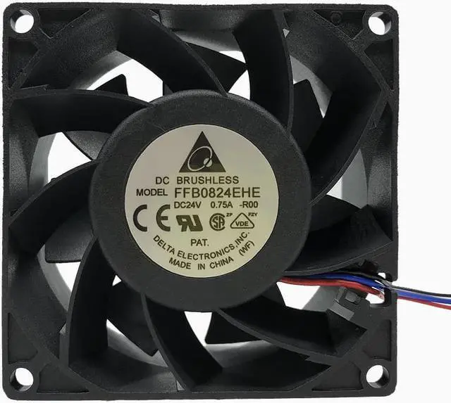 Main image of delta FFB0812EHE  8038 12V 1.35a 8cm 3-wire violence double ball fan