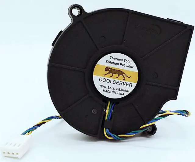 Main image of 75mm cpu blower For COOLSERVER DC 12V 0.80A 4-Wire Server Blower Cooling Fan FD7015H12D 7515