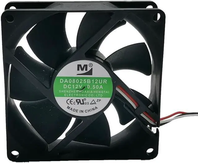 Main image of YM Yimeng 8025 8cm DA08025B12UR 12V 0.50a three wire cooling fan