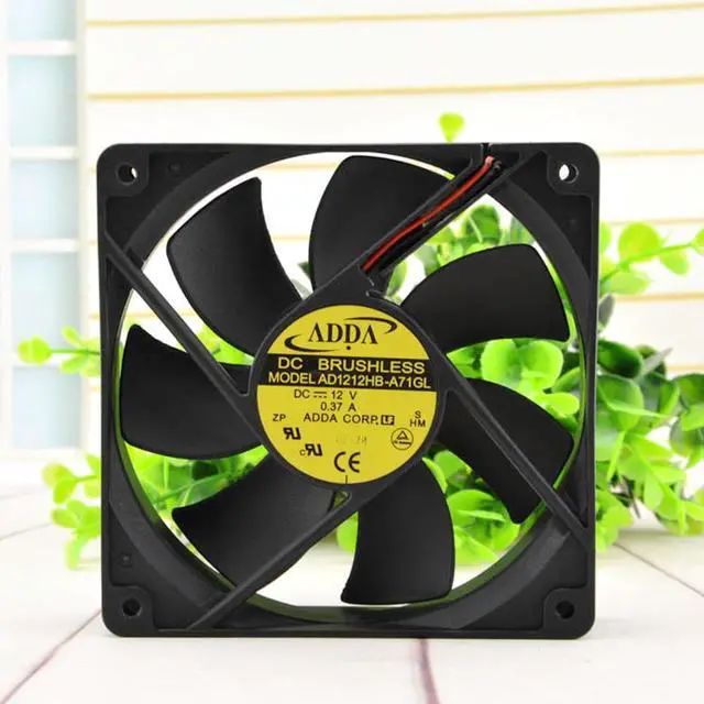 Main image of ADDA and 12025 12cm case fan 12v 0.37A AD1212HB-A71GL for 120*120*25mm