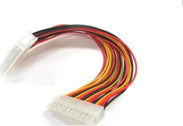 Main image of Top Quality 24 Pin Male to 24 Pin Female Internal PC PSU Power Adapter ATX Extension Cable Connector