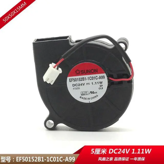 Main image of For Sunon 3D Printer Blower Fan 5015 DC 24V 0.41A Double Ball Bearing Fan Centrifugal DC Cooling Turbo Fan EF50152B1-1C01C-A99