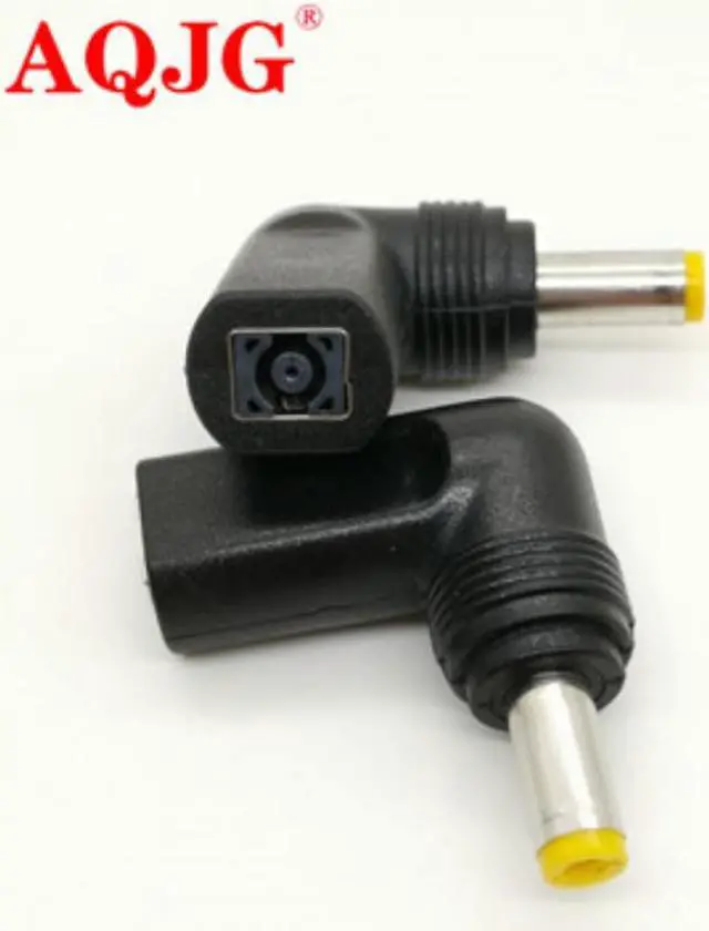 Main image of 90degree  5.5*2.5mm Male Plug with Tip to 4.5*3.0 female jack Right Angle DC Power Charger Adapter Converter Connector for HP