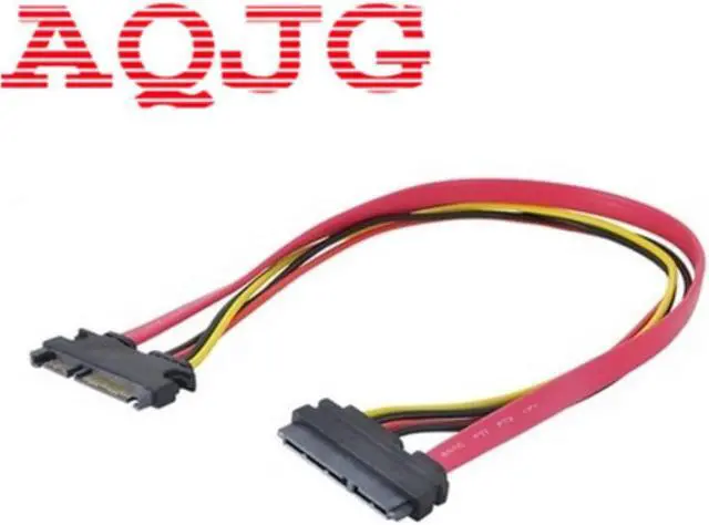 Main image of SATA Extender Cable 22Pin Male to Female 7+15 Pin Serial ATA SATA Data Power Combo Extension Cables Cord 30CM  AQJG