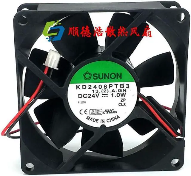 Main image of 80mm cooling fan 8025 ultra quiet fan For Sunon KD2408PTB3 12V inverter server dual ball bearing 1.0W