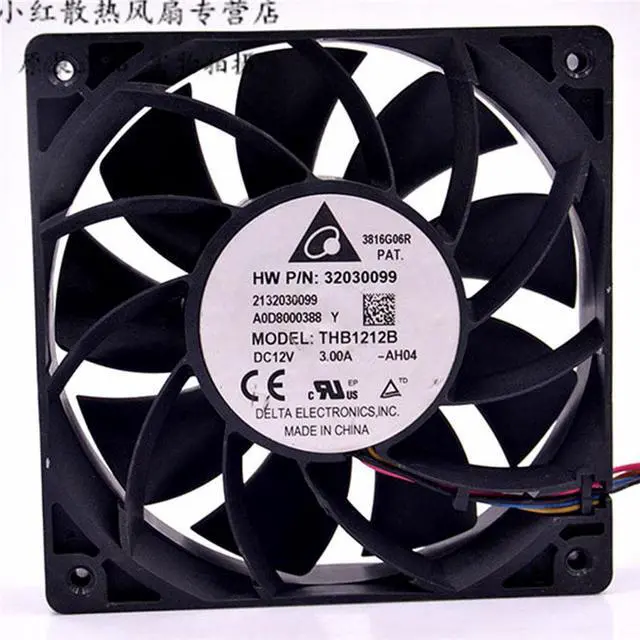 Main image of For Delta THB1212B DC12V 3.0A for HW Device Cooling fan 120*120*25MM 12V 4Lines