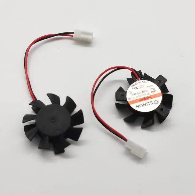 Main image of 2 PCS SUNON MF40100V2-C01C-A99 Rotary leaf diameter 37MM Pitch 20-26-26MM Graphics card silent fan