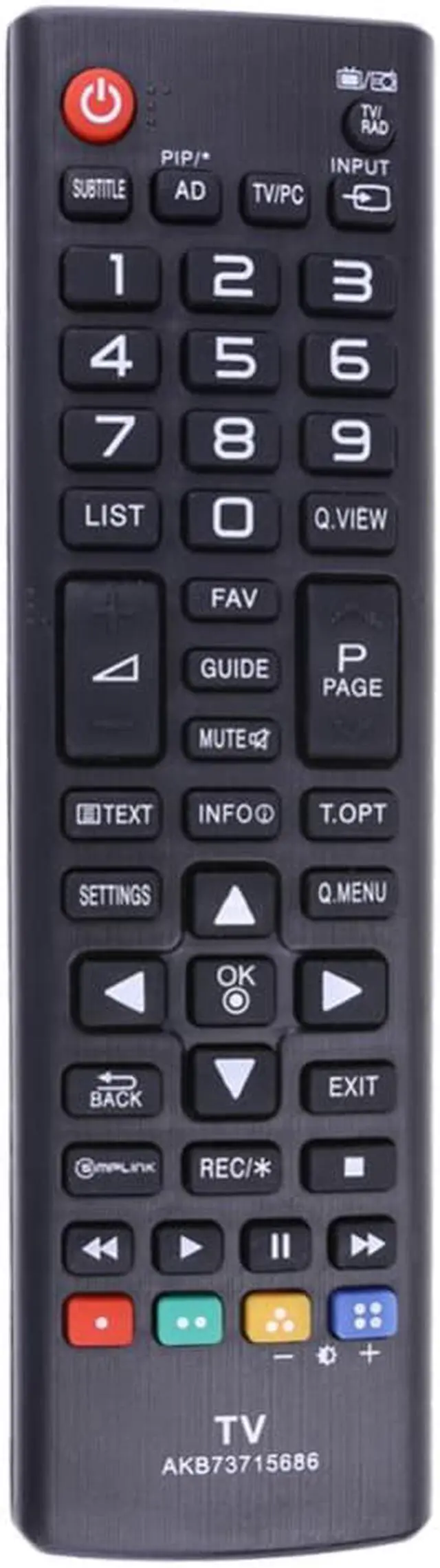 Main image of Practical Remote Controller Powered Portable Television Remote Control Replacement Parts Accessories for LG AKB73715686