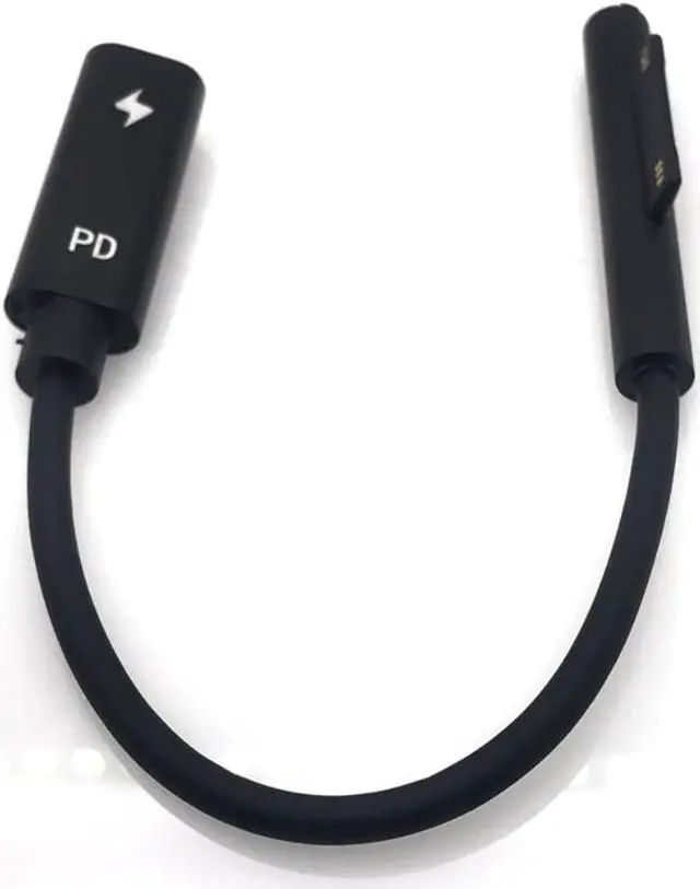 Main image of USB Type C PD 15V Power Charger Adapter Converter Charging Cable for Microsoft Surface Pro 7/6/5/4/3/GO/BOOK Laptop 1/2