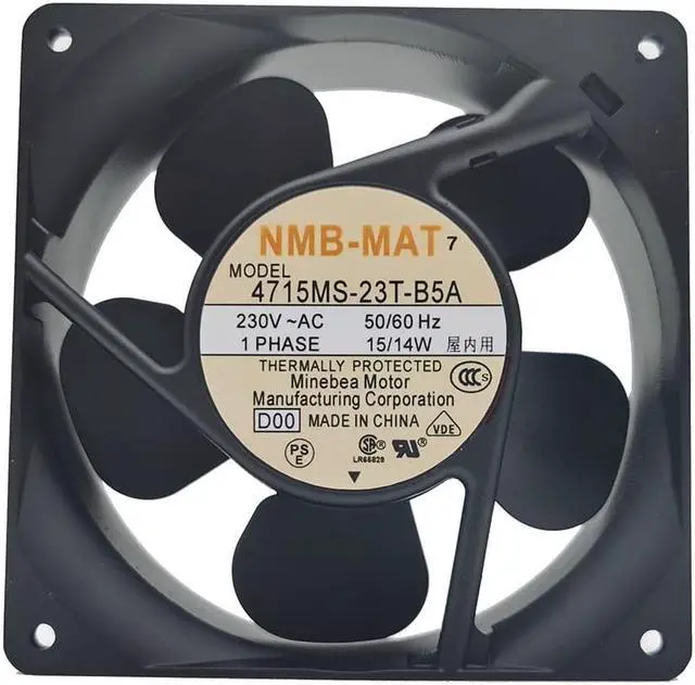 Main image of NMB-MAT Minebea 4715MS-23T-B5A D00 12038 230V 12CM cooling fan