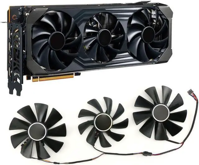Main image of For POWERCOLOR RX6900XT 6800XT RX6800 6700 Devi Graphics Card Cooling Fan T129215SU