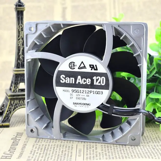 Main image of For Sanyo 9SG1212P1G06 9SG1212P1G03 12cm high temperature fan speed fan violence 12038 12V 4A powerful 120*120*38mm