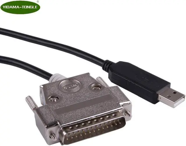 Main image of FTDI USB to DB25 Male RS232 Serial Converter Apdater Null Modem Crossover Printer Programming Cable for Epson TM-T88V Printer