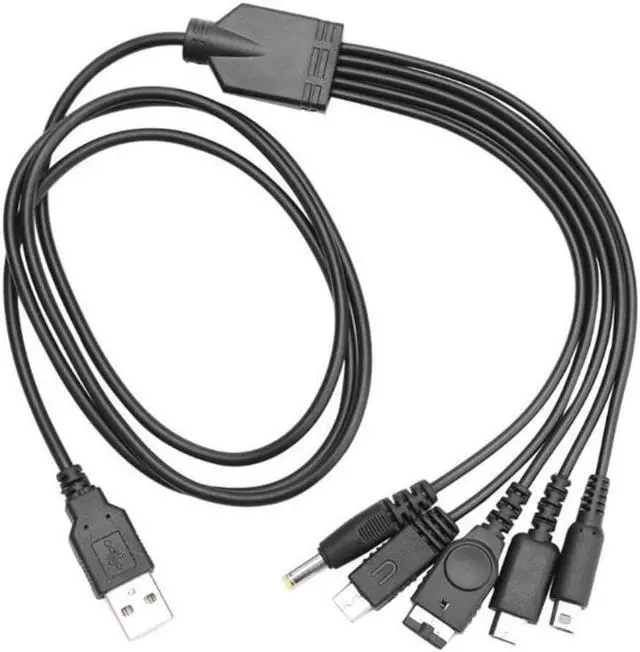 Main image of 5 in 1 USB Charging Cable for Nintend 3DS XL NDS Lite NDSI LL WII U Charger for Nintendo GBA for Sony PSP 1000/ 2000 cable