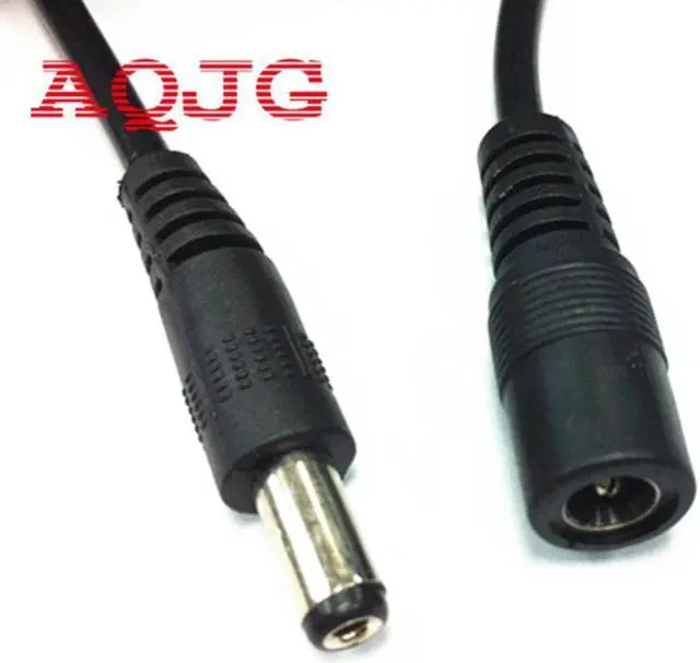 Main image of High-quality all-copper 1pcs DC Power Female to Male Plug Cable adapter DC extension cord 5M 5 Meter 16.4FT 5.5mm x 2.1mm AQJG