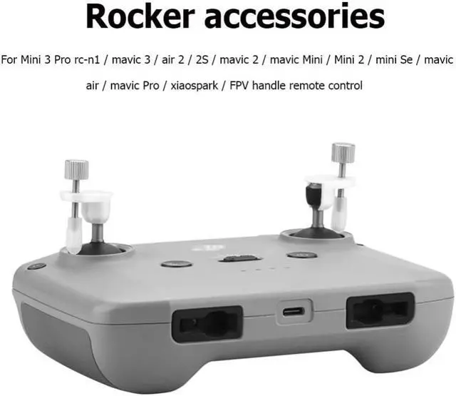 Main image of 2pcs Drone Remote Control Rocker Joystick Speed Holder for DJI MINI 3 PRO RC-N1 Drone Accessories