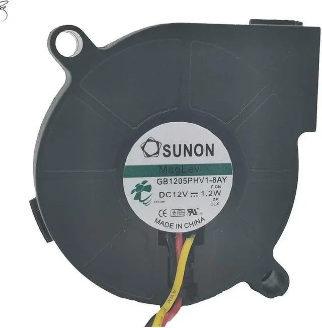 Main image of for 5015 5cm fan GB1205PHV1-8AY  DC: 12V 1.2W three wire turbo fan 50*50*15MM