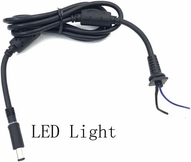 Main image of 7.4*5.0mm Laptop DC  Connector Cord Cable  with LED Light For Dell Charger Adapter Charging Cable 1.8m 1pcs with pin