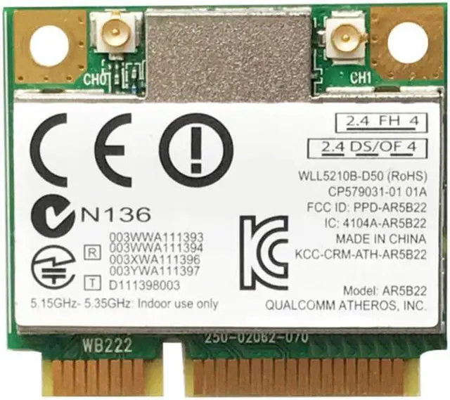 Main image of 4.0 WiFi Network Card 2.4G/5G Bluetooth-compatible Dual Band 300Mbps Mini PCI-E Wireless Adapter For PC Laptop