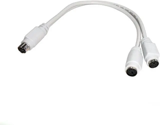 Main image of Motherboard PS2 PS/2 Splitter Adapter Cable 6Pin Mini Din Male to 2 Female for Mouse Keyboard Card Reader Laser Scanner